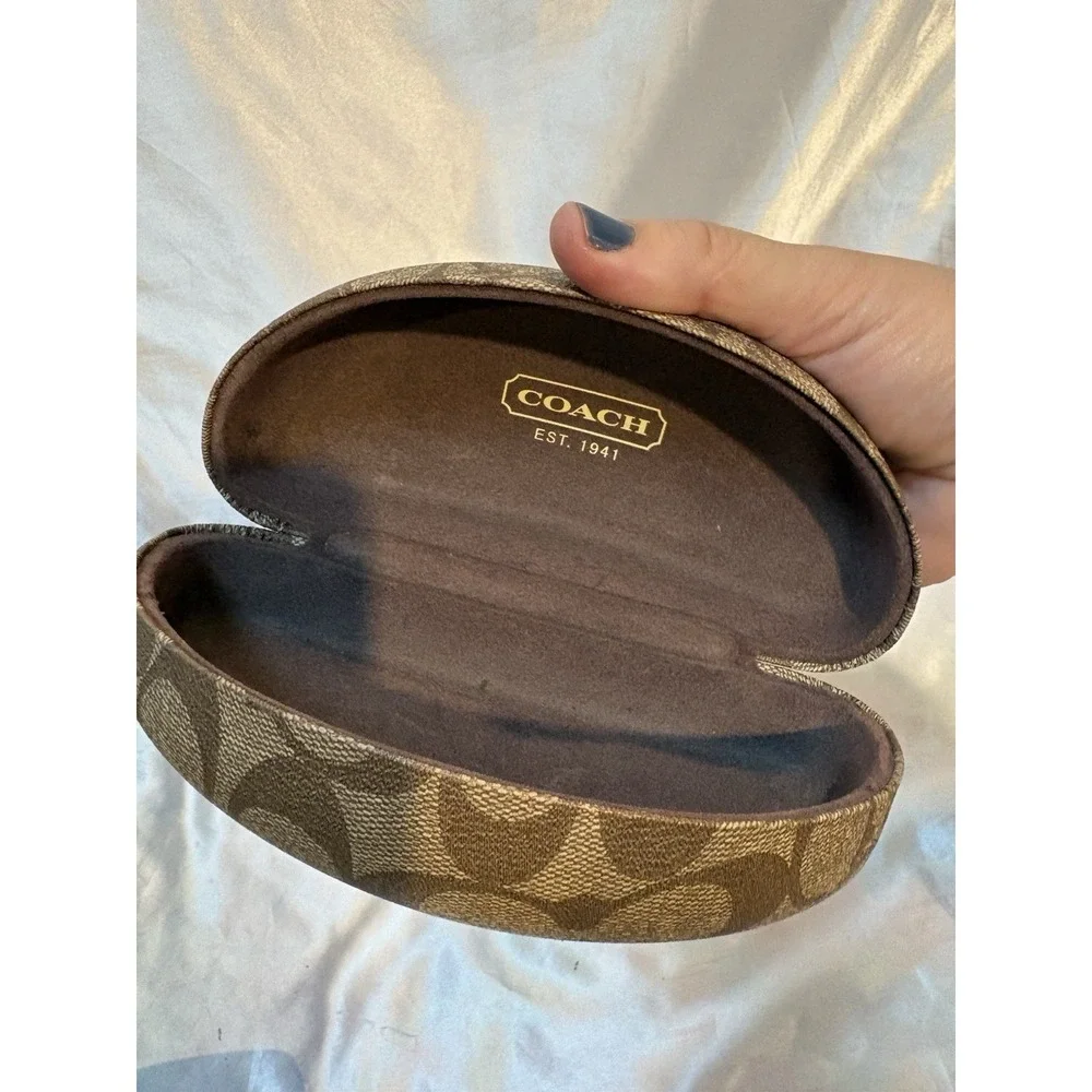 COACH C LOGO CLAM SHELL HARD CASE EYEGLASSES SUNGLASSES